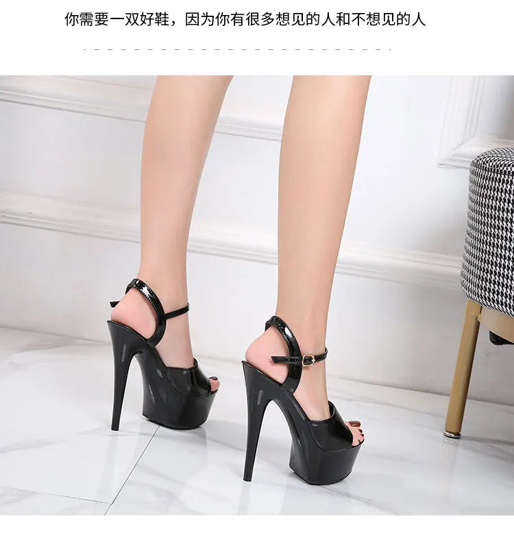 Stripper High Heels Pole Dance Shoes Women Sexy Show Shoes Sandals Party Club 13 15 17 CM Platform High-heeled Shoes Wedding New