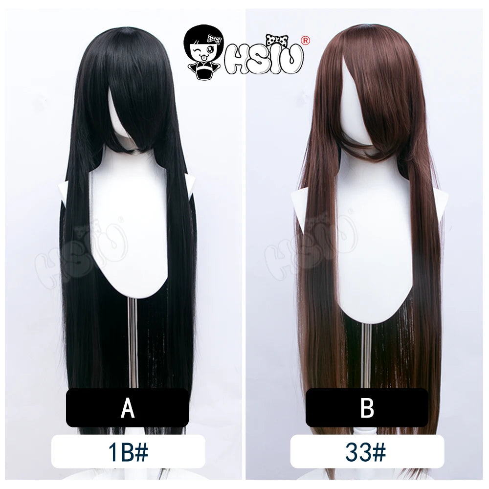 Anime New style Cosplay Long Wig「HSIU」Party Anime wigs 44 color 100cm Colourful  wig Fiber synthetic wig+Free wig cap