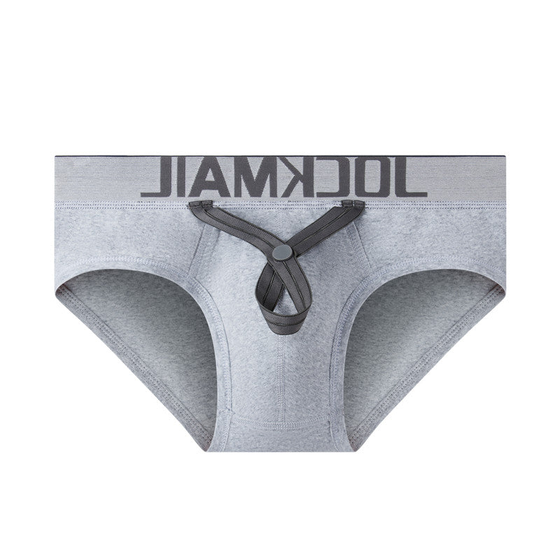 Sexy Men Underwear Briefs U Convex Big Penis Pouch Design Wonderjock Men Cotton Briefs for Man Bikini Adjustment Ring Cock