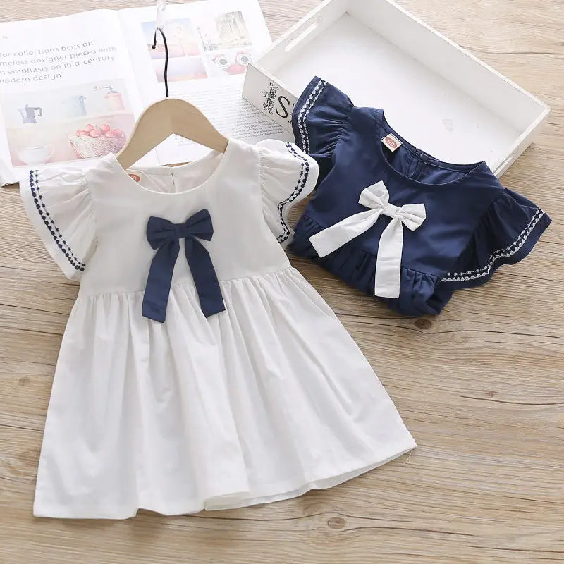 Girl Casual Dress 2024 New Fashion Princess Dresses Girls Sweet Costumes Cute Outfits Baby Girls Vestidos for 1- 5Y