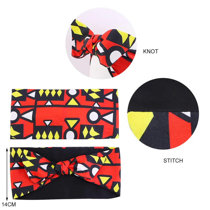 African Print Stretch Bandana Head Wrap Long Scarf Satin Floral Ankara Dashiki Women Party Turban Headwear Cap Hair Accessories