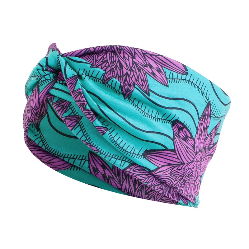 African Print Stretch Bandana Head Wrap Long Scarf Satin Floral Ankara Dashiki Women Party Turban Headwear Cap Hair Accessories