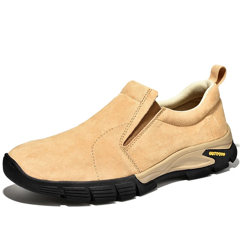 Brand Men's Shoes Genuine Leather Casual Shoes Outdoor Men's Breathable Sneakers Suede Original Men's Moccasins Loafers Sneakers