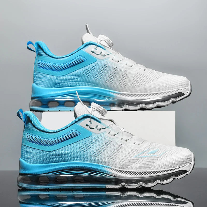 Brand Logo Custom Plus Size  EU 47 48 Man Sport Sneakers Full Sole Air Cushion Blank Mesh Casual Running Shoes for Men