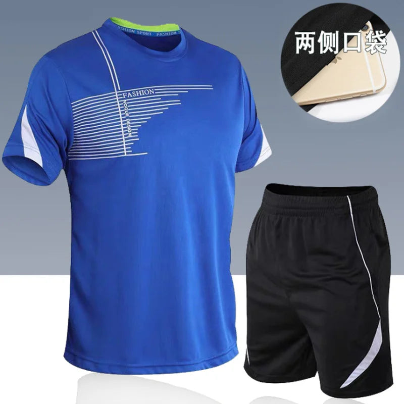 High quality tennis jerseys badminton shirt shorts set Men Table tennis sets ping pong clothes Badminton jogging sports suits