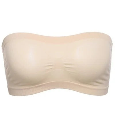 Fashion Women Chest Wraps Tube Tops Plus Size Seamless Strapless Soft Anti Expose High Elastic Mesh Wrapped Invisible Strapless