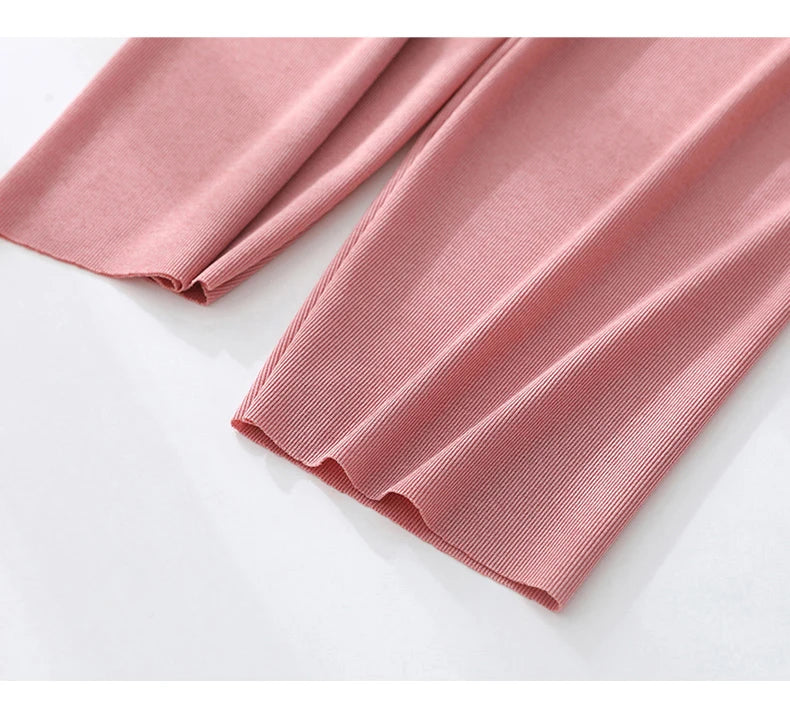 Kids Clothes for Teen Girls Pink Pants 2 To 12 Year Fashion 2022 Summer Green Casual Wide Leg Pants Children Loose Cool Trousers