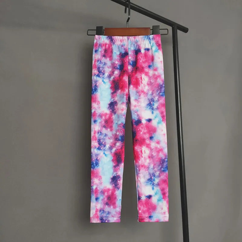 Children Kids Baby Girls Leggings Autumn Print Flowers Cartoon Leopard Pattern Girl Pants