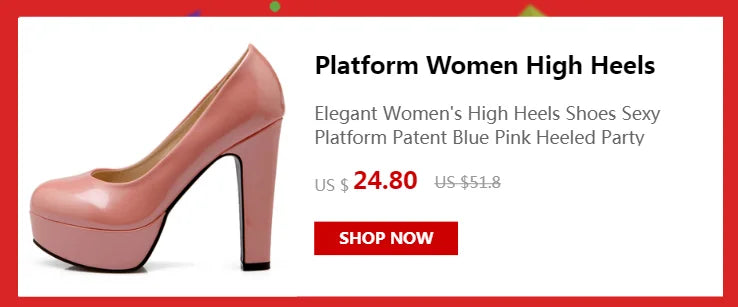 Elegant Women's High Heels Mary Janes Shoes Patent Red Pink White Heeled Party Wedding Shoes Female Dress Pumps Large Size 45