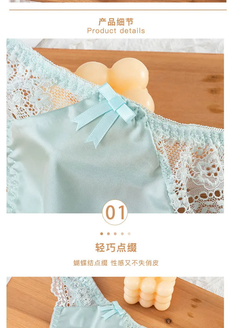 European Style Sexy Thongs Fashion Hollowed Out Comfort Panties Low Waist Seamless G-String T Pants Sexy Lace Panties Lingerie