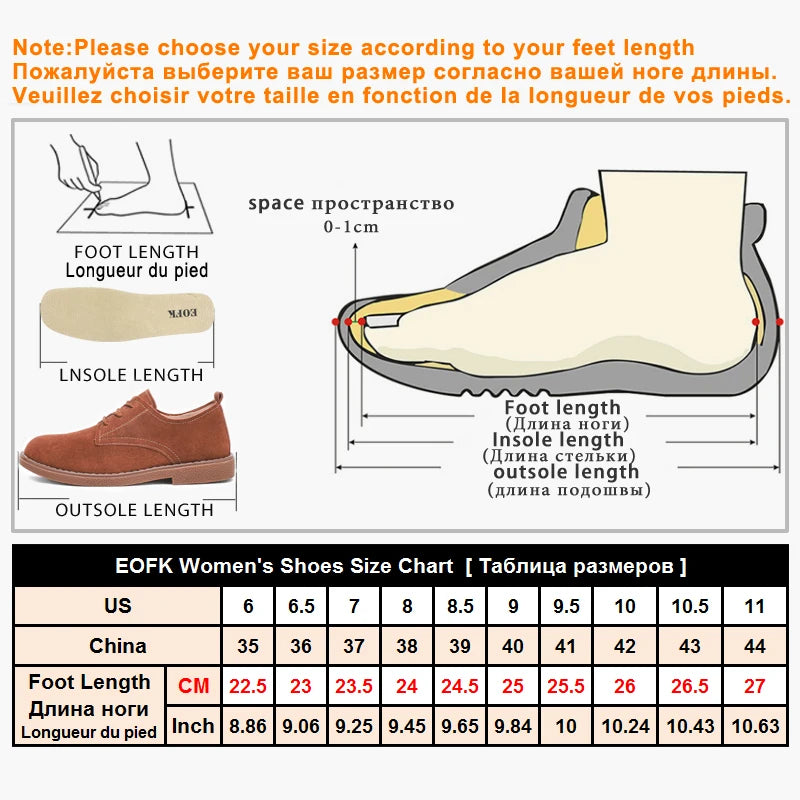 Women's Spring Autumn Genuine Leather Loafers - Fall Slip-On Round Toe Navy Platform Casual Flat Shoes