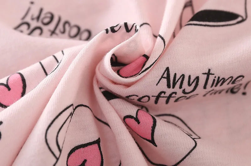 Summer Women Casual Cartoon Sleep Dress 100% Cotton Nightgown Plus Size Dresses Women Chemise de nuit Short Sleeve Home Dress