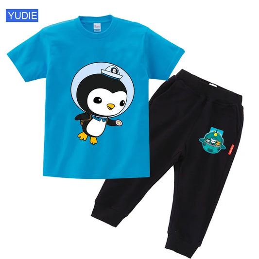 toddler boy clothing set kids Summer Baby Clothes Set girl casual sport outfit children Clothes anime Casual Clothes tshirt Suit