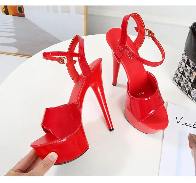 Stripper High Heels Pole Dance Shoes Women Sexy Show Shoes Sandals Party Club 13 15 17 CM Platform High-heeled Shoes Wedding New