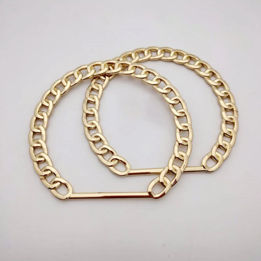 Golden Vintage Bag Chain Handle Women Bag Straps Handbag Chain Fashion Woman Bag Accessory Detachable Parts Replacement Handle