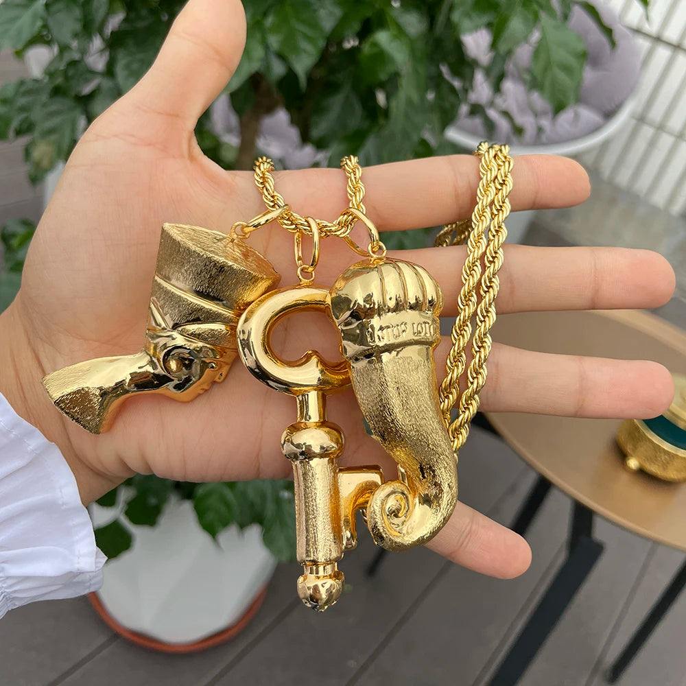 African Gold Color Jewelry Sets For Women Wedding Bridal Women Necklace African Costume Jewelry Set For Women Party Gift