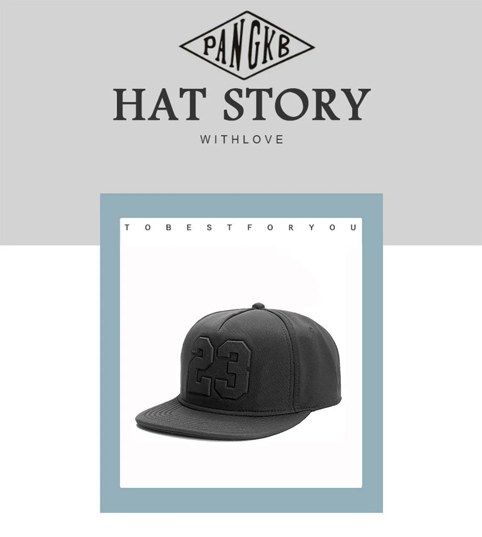PANGKB Brand LEGEND CAP black 23 summer breathable quick drying snapback hat adult sports hip hop outdoor sun baseball cap BAZAARHUBO