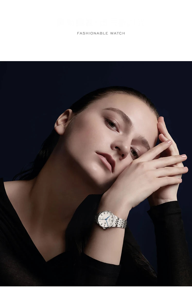 CARNIVAL Brand High-end IW Series Luxury MIYOTA Mechanical Watch for Women Stainless Steel Sapphire Mirror Automatic Watches