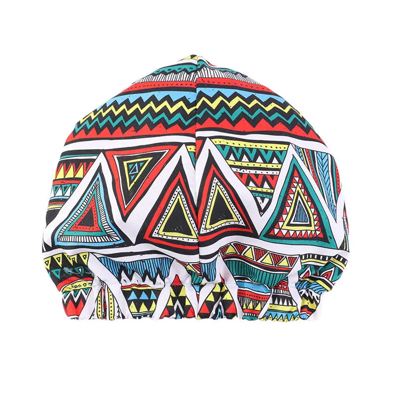 African Print Stretch Bandana Head Wrap Long Scarf Satin Floral Ankara Dashiki Women Party Turban Headwear Cap Hair Accessories