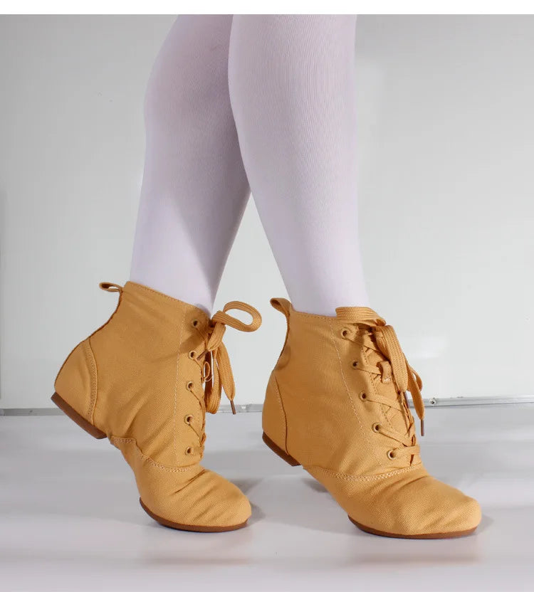 Children Canvas Ballet Shoes Kids' Soft Dance Shoes Women Men Dancing Ballroom Latin Modern Jazz Shoes Yoga Training Footwear