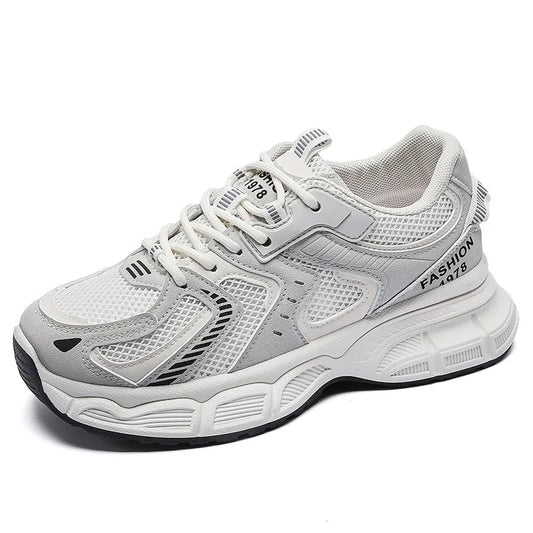 Dad's Shoes Women's New Versatile Student Thick Sole Height Increasing Sports and Leisure Breathable Running Shoes