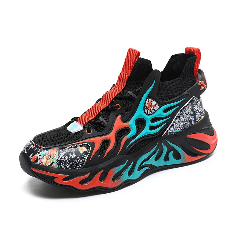 2023 New Tide Shoes for Mens Fashion Sneakers Non-slip Lightweight Running Shoes Outdoor Ankle Shoes Plus Size Men Sneakers