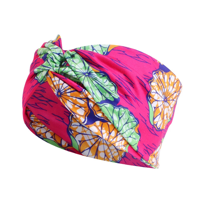 African Print Stretch Bandana Head Wrap Long Scarf Satin Floral Ankara Dashiki Women Party Turban Headwear Cap Hair Accessories
