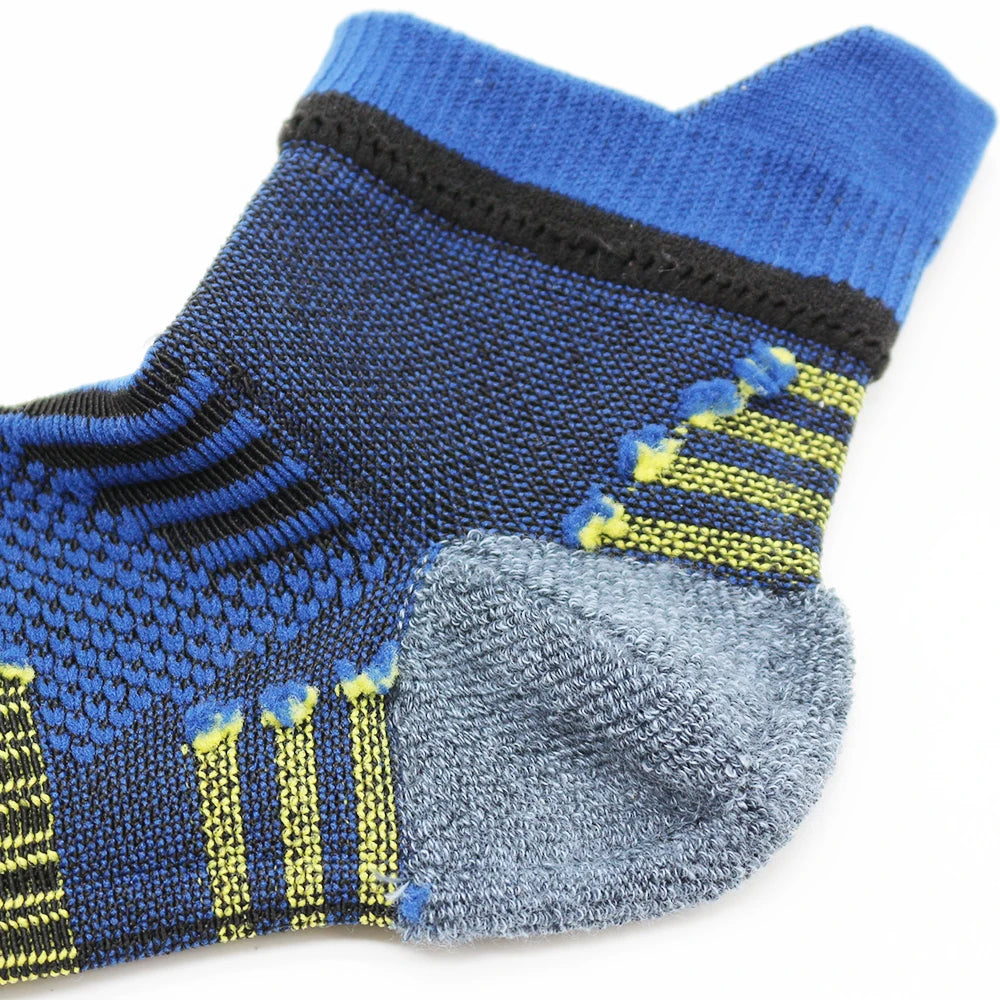 5Pairs New Spring Men's Socks AnkleThick Knit Sports Sock Outdoor Fitness Breathable Quick Dry Wear-resistant Short Running Sock