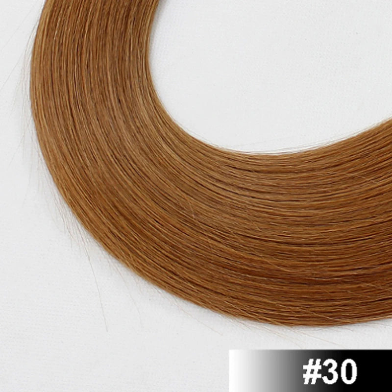Remy Hair 1g/s 12-28 inch Real Remy Flat Tip Human Hair Extension Silky Straight Dark Brown Pre Bonded Keratin Fusion Hair