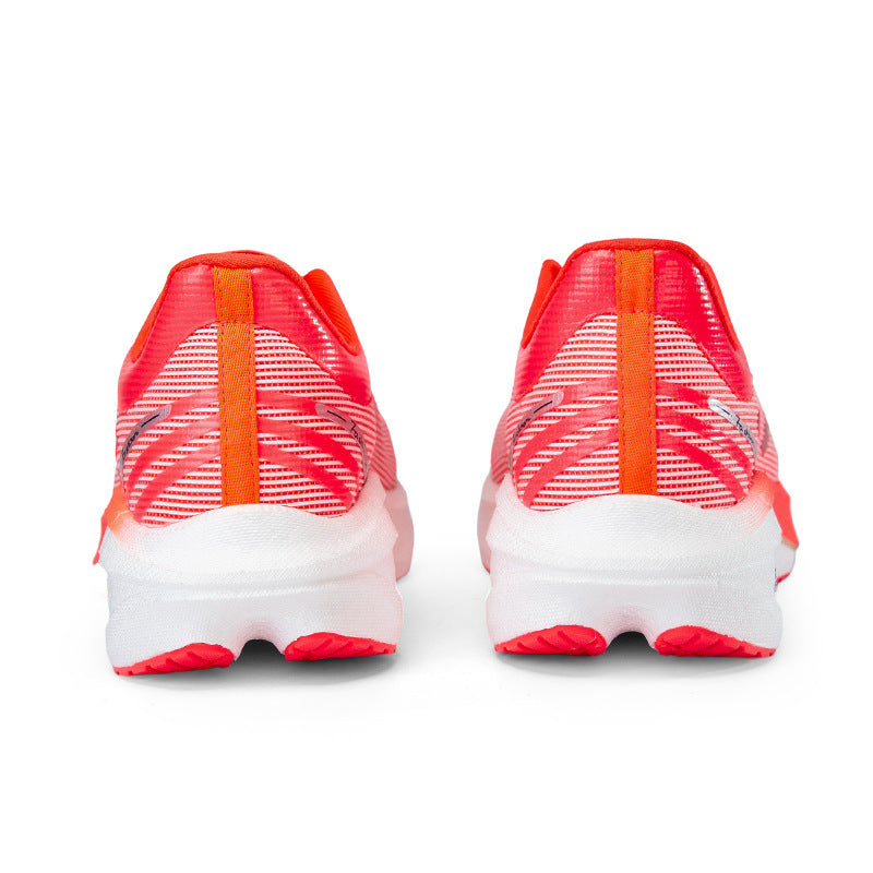 Summer Single Mesh Breathable Carbon Plate Running Shoes for Men, Body Test, High School Entrance Examination Racing Students, Professional Sports Shoes, Shock-Absorbing Running Shoes for Women