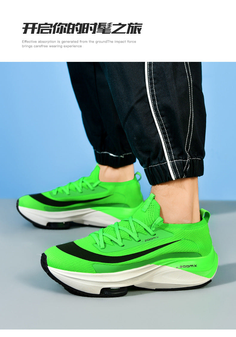 2025 Spring and Autumn Couple Trendy Sports Shoes Lightweight Breathable Mesh Running Shoes Male Teenage Student Sports Shoes