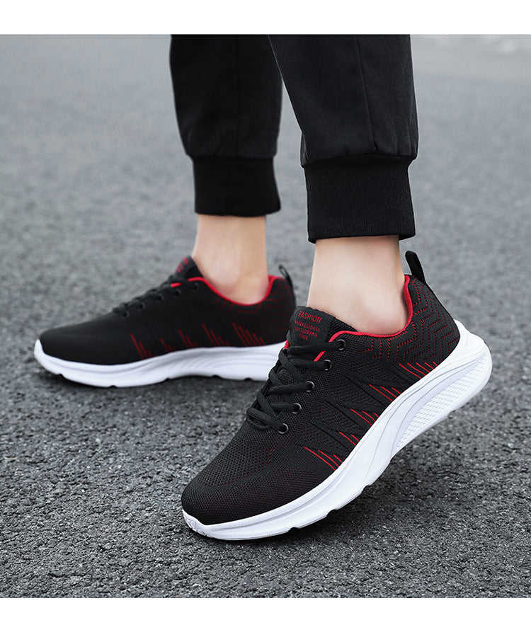Men's Running Shoes 2025 New Cross-Border Outdoor Breathable Mesh Casual Shoes Men's Fashionable Trendy Sports Shoes