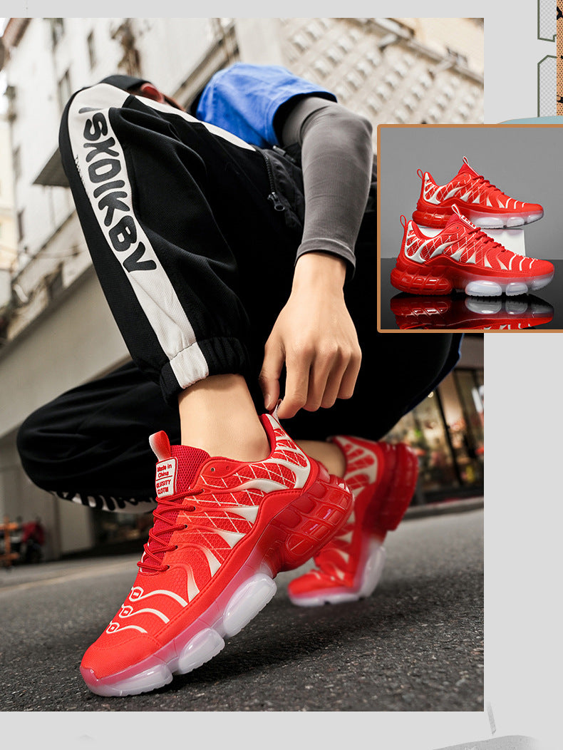 Running Shoes Men's Low-Cut Shock-Absorbing Wear-Resistant Breathable Casual Sports Shoes Outdoor Jogging Shoes Spring and Summer New Men's Shoes