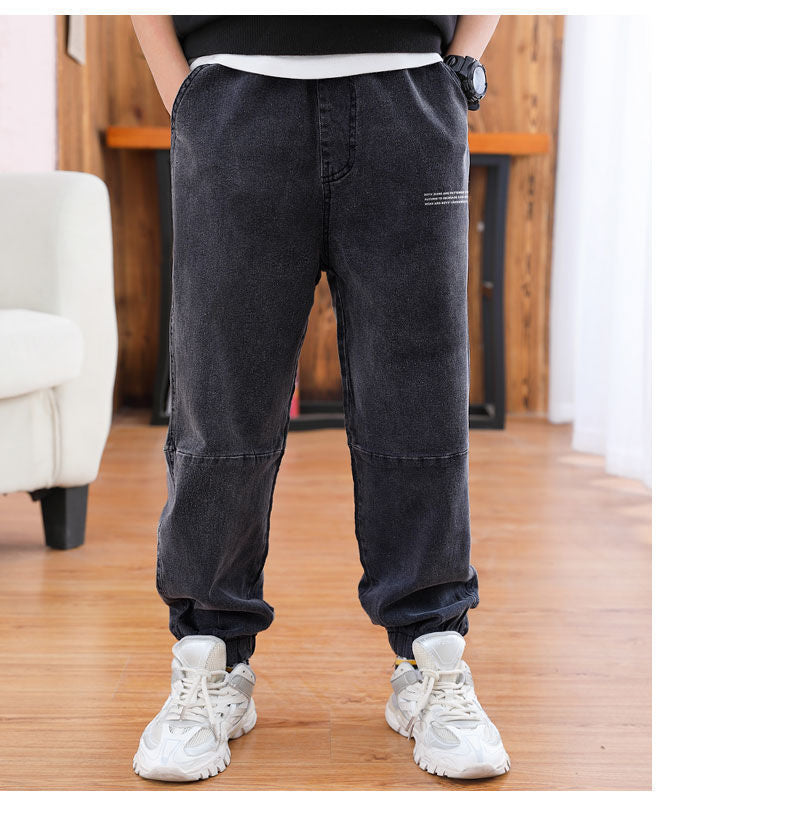 New Casual Kids Boys Clothes Jeans Pants Children Wears Denim Clothing Infant Baby Trousers Bottoms 4 5 6 7 8 9 10 11 12Years