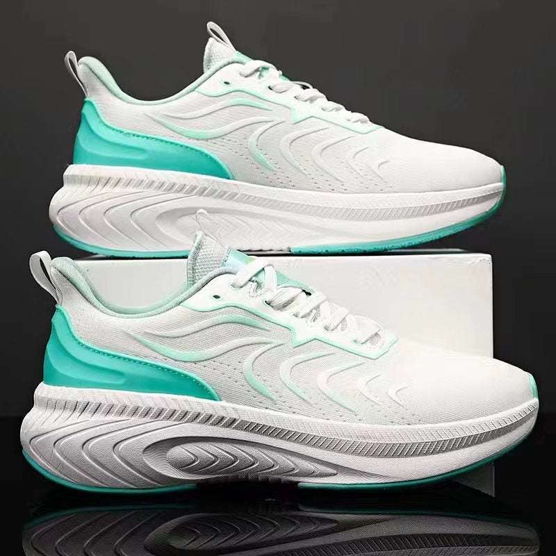 Reflective Night Vision Sports Shoes for Men, Breathable Non-Slip Running Shoes, Shock-Absorbing Professional Marathon Running Shoes, Shock-Absorbing Skipping Shoes for Women