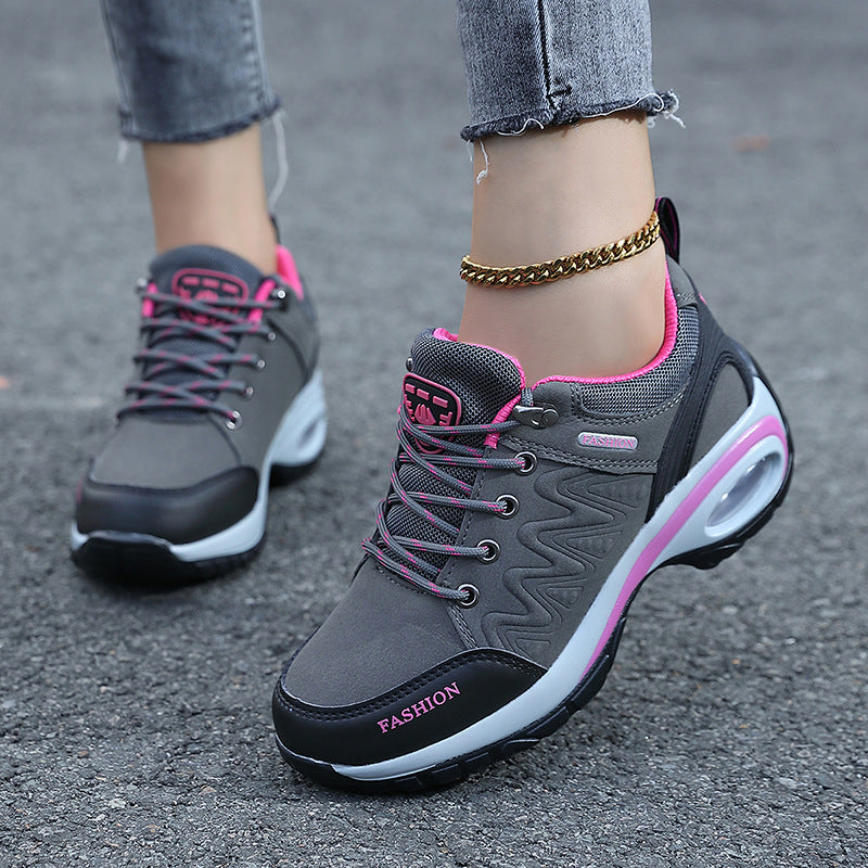 Heightened Air Cushion Women's Shoes Hiking Shoes Outdoor Shoes Casual Non-slip Breathable sneaker 41 Breathable plus size 42
