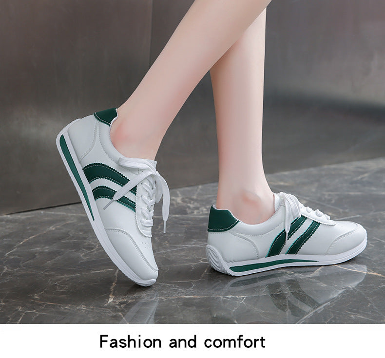 2025 Spring and Autumn New Forrest Gump Shoes Breathable Sports Casual Shoes Running Shoes Soft Sole Lightweight White Shoes Cross-Border Large Size