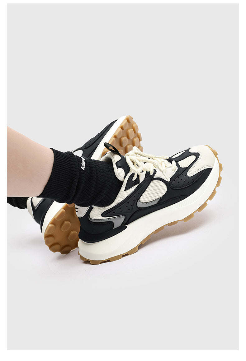 HOBIBEAR Men's Shoes Spring and Autumn Trendy Brand Breathable Thick-soled Torre Shoes Men's Casual Running sneaker Youth Trendy Shoes