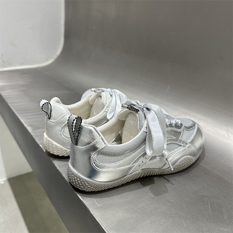 Sports Shoes for Women 2024 New Autum Women's Shoes Flats Breathable Forrest Gump Shoes Casual Versatile Ballet Moral Training Shoes Mesh