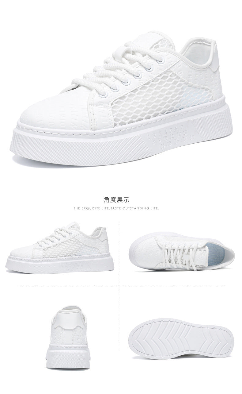 Men's Shoes 2026 Sneakers Versatile Sports Casual Shoes Youth Trendy Brand Running White Shoes Comfortable Breathable Low-Top