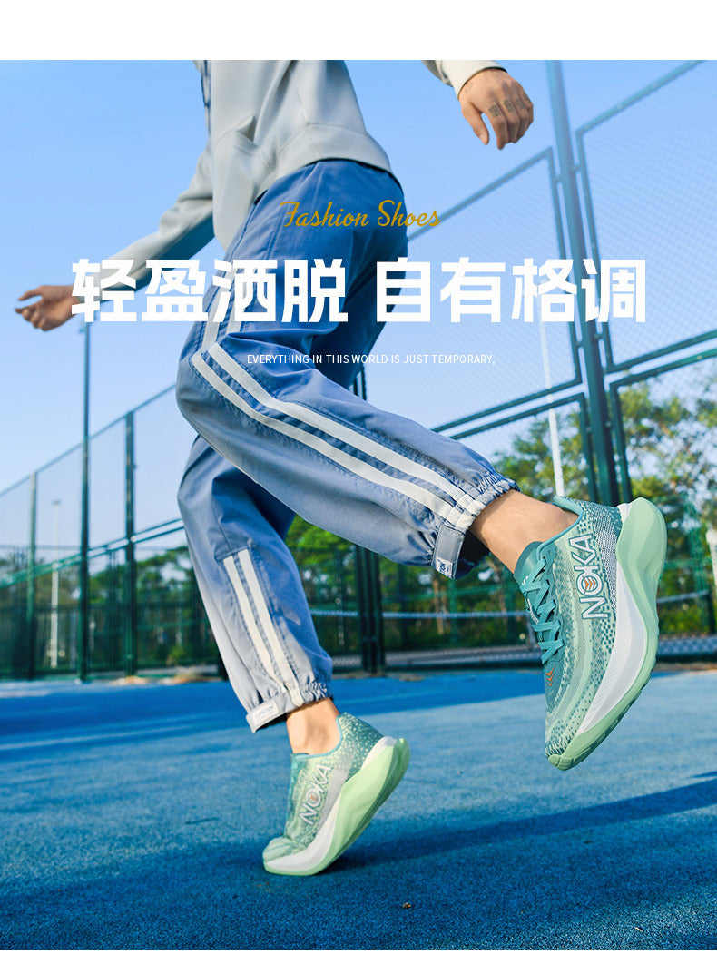 2025 Men's Shoes Autumn and Summer New Mesh Running Shoes Sports Shoes Breathable Shock Absorbing Soft Sole Student Shoes Lightweight Running Shoes