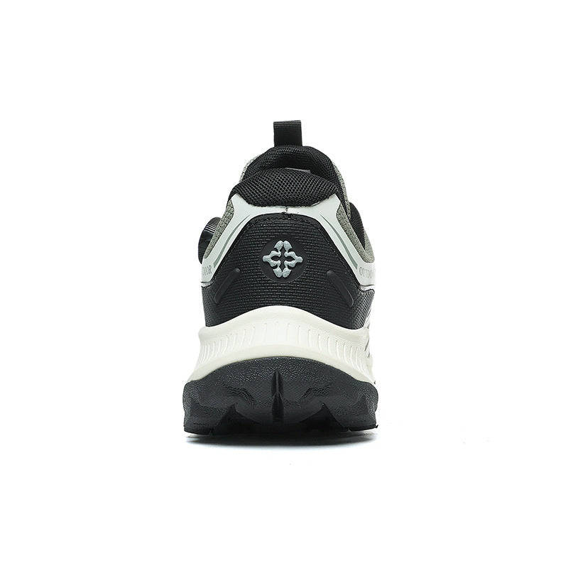 Rotating Buckle Anti-Slip Hiking Shoes for Men, Water-Repellent Cross-Country Running Shoes, Cushioning Outdoor Sports Shoes, Wear-Resistant Hiking Shoes