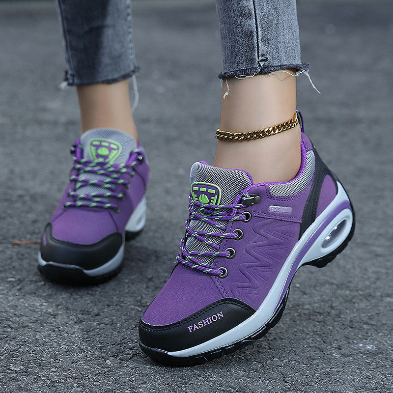 Heightened Air Cushion Women's Shoes Hiking Shoes Outdoor Shoes Casual Non-slip Breathable sneaker 41 Breathable plus size 42