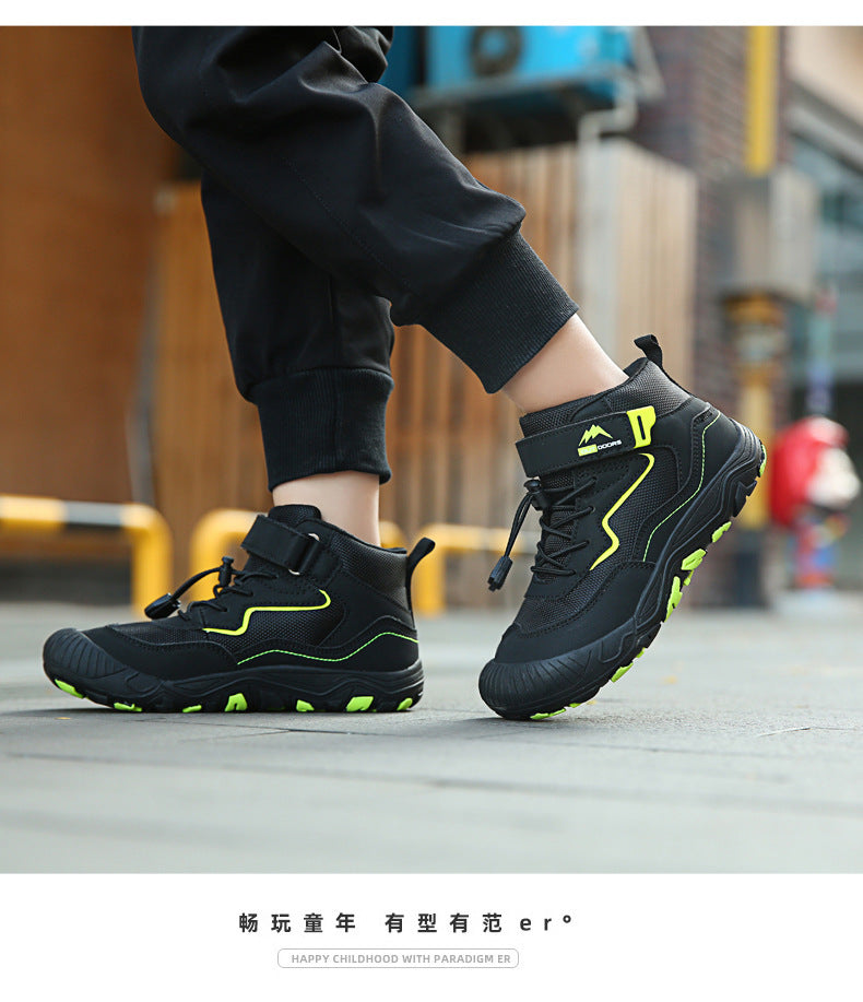 Cross-border Running Shoes Children's Shoes Amazon Outdoor sneaker Autumn and Winter Trendy Children's Anti-slip Shoes Large Children's Mountaineering Shoes