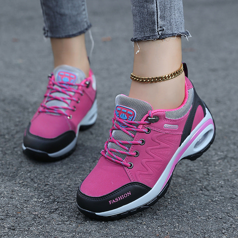 Heightened Air Cushion Women's Shoes Hiking Shoes Outdoor Shoes Casual Non-slip Breathable sneaker 41 Breathable plus size 42