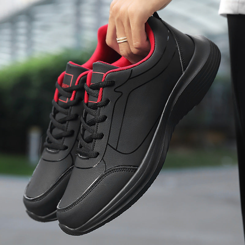 2023 Spring and Autumn New Men's Shoes Vintage Running Shoes Low-top Leather Forrest Gump Shoes Fashion Casual Youth Sports Men's Shoes