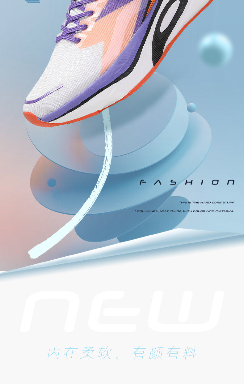 Marathon Carbon Plate Running Shoes for Men and Women, Ultra-Light Shock-Absorbing Shoes for Junior High School Students, Physical Testing Competitions, Racing Professional Sports Shoes, Lightweight