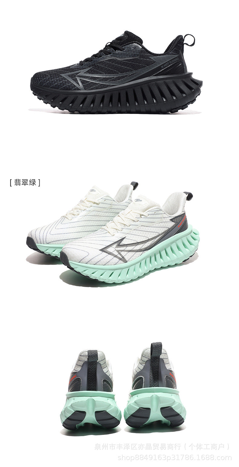 Running Shoes Men's Shoes 2025 New Breathable Mesh Sports Carbon Plate Running Shoes Increased Wear-Resistant Versatile Casual Shoes