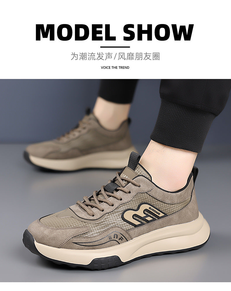 Men's Sneakers 2026 Summer New Style Men's Running Shoes Versatile Breathable Dad-Style Trendy Non-Slip Casual Shoes Wholesale