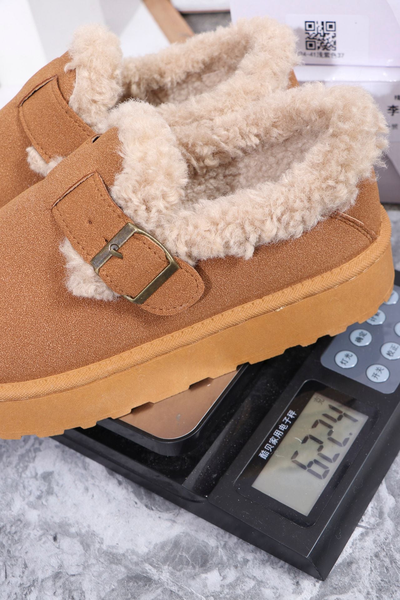 Retro Birkenstock Snow Shoes for Women, Fleece-Lined Loafers, 2026 New Winter Style, Slip-On Thick-Soled Warm Cotton Shoes
